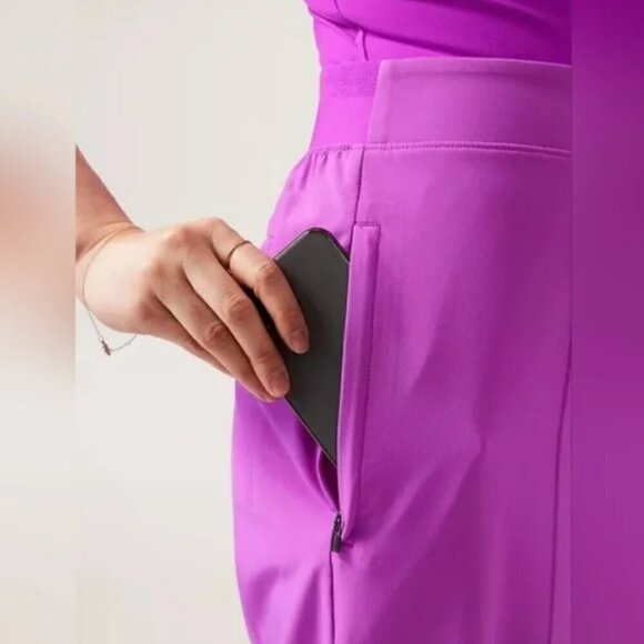 ATHLETA Brooklyn Heights | Vienna Slim Pant Plus Size 22 - Jazzy Purple #882642 - Picture 4 of 10